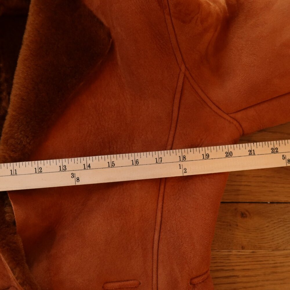 Wilsons vintage Leather Brown shearling fur lined Jacket - Picture 10 of 15